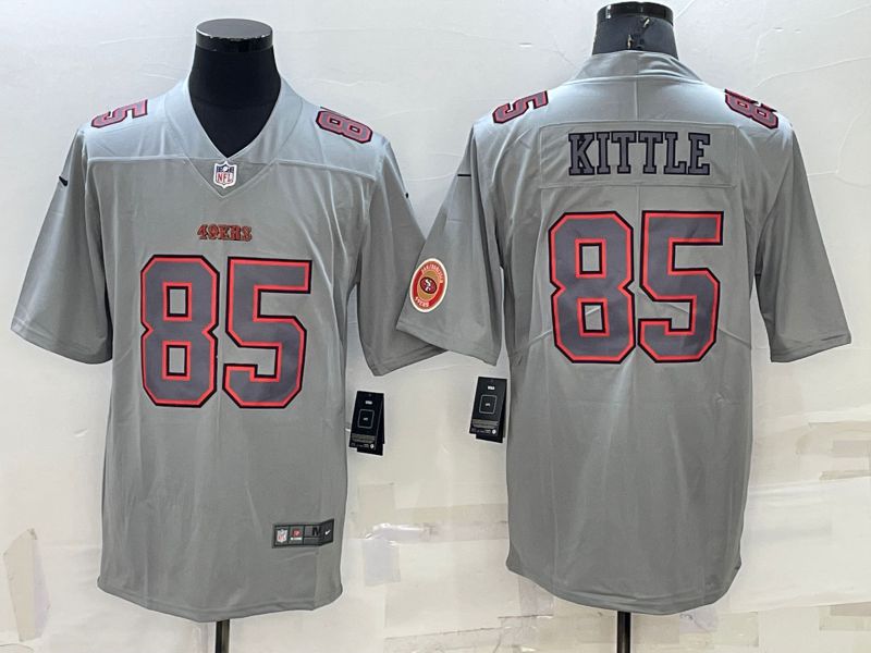 Men San Francisco 49ers 85 Kittle Grey 2022 Nike Limited Vapor Untouchable NFL Jerseys